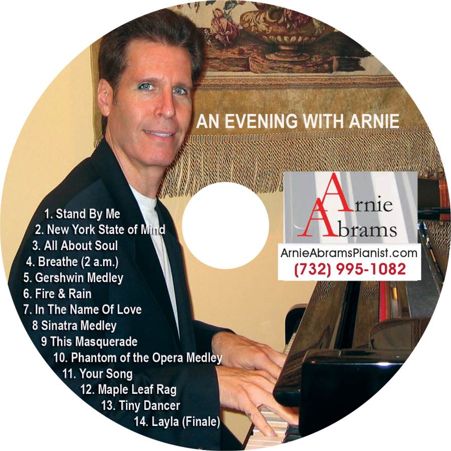 Arnie Abrams Pianist An Evening with Arnie CD Label Pic