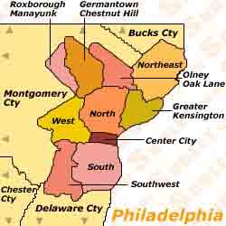 Philadelphia Area Map